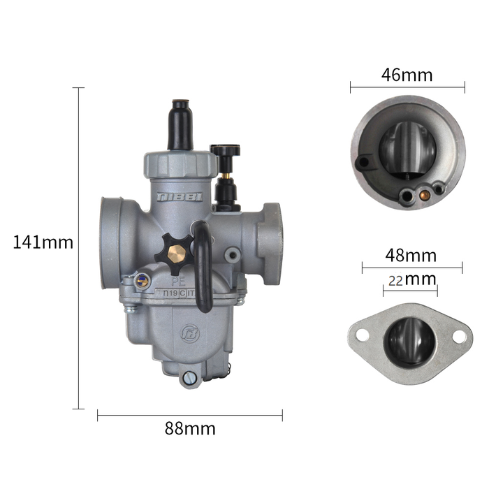 NIBBI Carburetor PE22 Flange Sport version